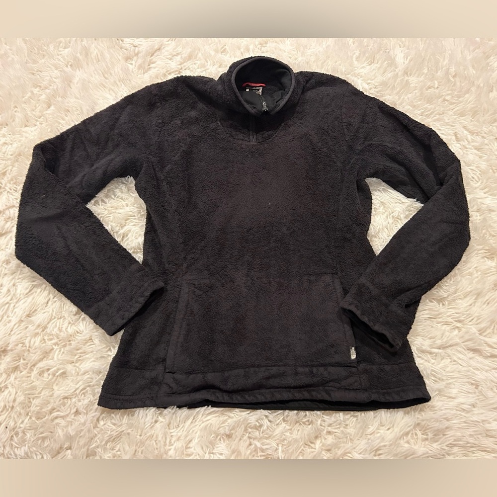 The North Face 1/4 Zip Fleece Pullover Women's Medium Black